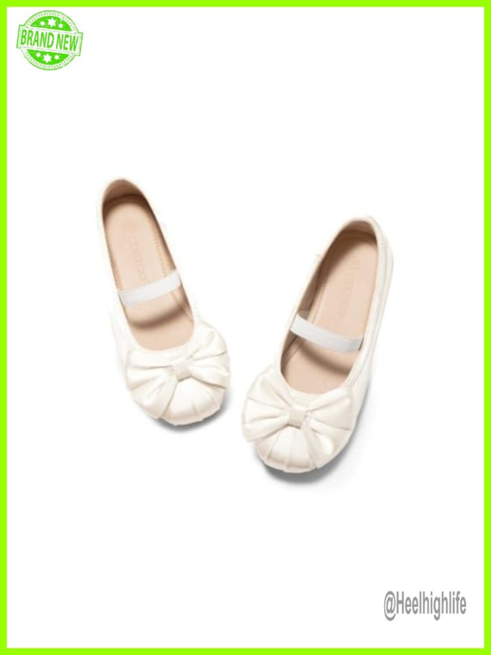 Girls Satin Square Toe Ballet Flats with Bow Mary Jane Shoes